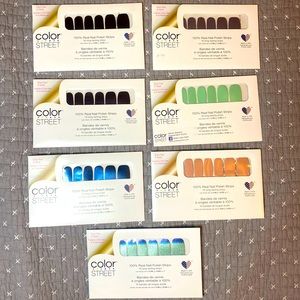 Color Street set of 7 packs. Different colors.